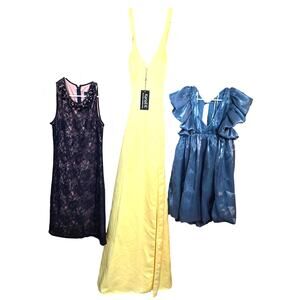 Women's Medium 8 10 Formal Dresses Cocktail Party Prom Wholesale lot of 3 M